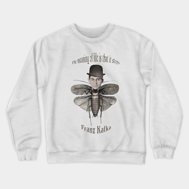 Franz Kafka Crewneck Sweatshirt by LanaBanana